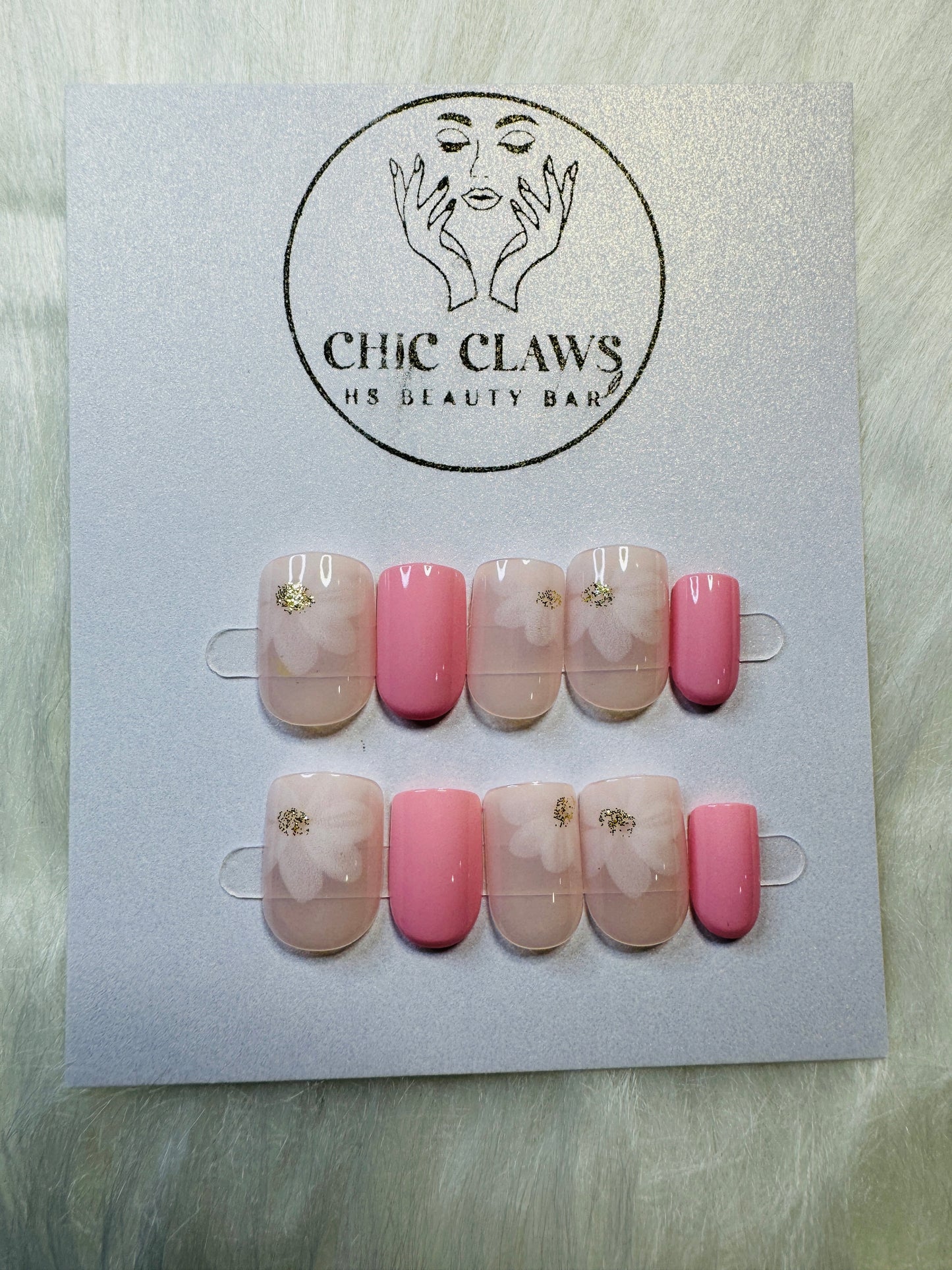 Soft Pink Floral Set